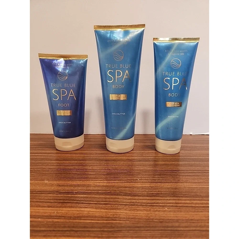 Bath Body Works‎ TRUE BLUE SPA Super Rich Thick Body Foot & Shower Cream Shea